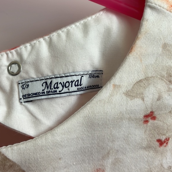 Mayoral Dress. Size 9. Gorgeous peachy floral. - Picture 4 of 6